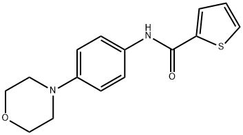N-(4-morpholinophenyl)thiophene-2-carboxamide 结构式