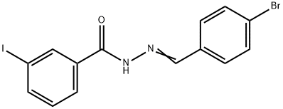 N'-(4-bromobenzylidene)-3-iodobenzohydrazide 结构式