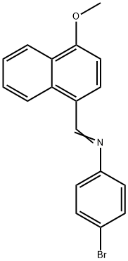 (4-bromophenyl)[(4-methoxy-1-naphthyl)methylene]amine 结构式