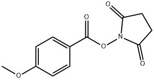 2,5-二氧代吡咯烷-1-基4-甲氧基苯甲酸酯 结构式