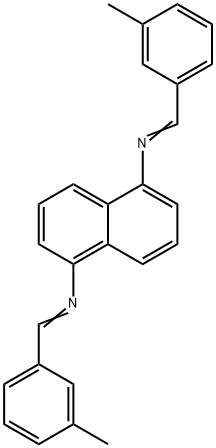 N,N'-bis(3-methylbenzylidene)-1,5-naphthalenediamine 结构式