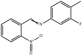 (3-fluoro-4-methylphenyl)(2-nitrobenzylidene)amine 结构式