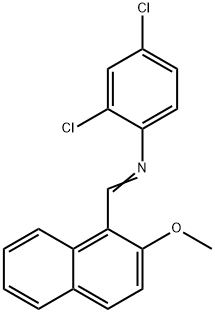 (2,4-dichlorophenyl)[(2-methoxy-1-naphthyl)methylene]amine 结构式