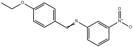 N-(4-ethoxybenzylidene)-3-nitroaniline 结构式