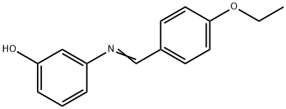 3-[(4-ethoxybenzylidene)amino]phenol 结构式