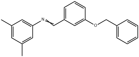 N-[3-(benzyloxy)benzylidene]-3,5-dimethylaniline 结构式