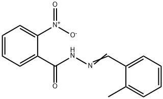 N'-(2-methylbenzylidene)-2-nitrobenzohydrazide 结构式