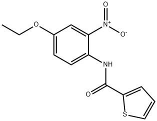 N-(4-ethoxy-2-nitrophenyl)thiophene-2-carboxamide 结构式