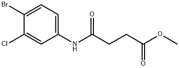 methyl 4-[(4-bromo-3-chlorophenyl)amino]-4-oxobutanoate 结构式