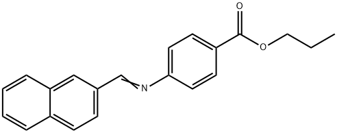 propyl 4-[(2-naphthylmethylene)amino]benzoate 结构式