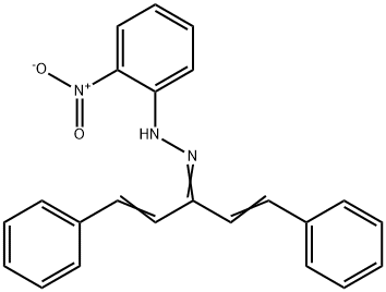 1-(2-nitrophenyl)-2-[3-phenyl-1-(2-phenylvinyl)-2-propen-1-ylidene]hydrazine 结构式