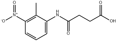 4-[(2-methyl-3-nitrophenyl)amino]-4-oxobutanoic acid 结构式