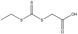 Acetic acid,2-[[(ethylthio)thioxomethyl]thio]- 结构式