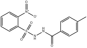 4-methyl-N'-[(2-nitrophenyl)sulfonyl]benzohydrazide 结构式