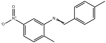 (4-methylbenzylidene)(2-methyl-5-nitrophenyl)amine 结构式