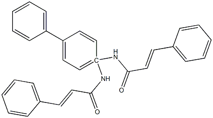 (2E,2E)-N,N-([1,1-biphenyl]-4,4-diyl)bis(3-phenylacrylamide) 结构式
