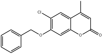 7-(benzyloxy)-6-chloro-4-methyl-2H-chromen-2-one 结构式