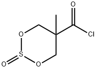 5-methyl-1,3,2-dioxathiane-5-carbonyl chloride 2-oxide 结构式