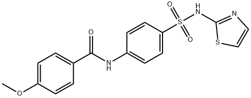 4-methoxy-N-(4-(N-(thiazol-2-yl)sulfamoyl)phenyl)benzamide 结构式