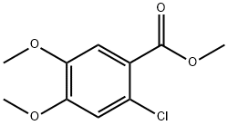 2-氯-4,5-二甲氧基苯甲酸甲酯 结构式