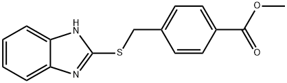 methyl 4-(((1H-benzo[d]imidazol-2-yl)thio)methyl)benzoate 结构式