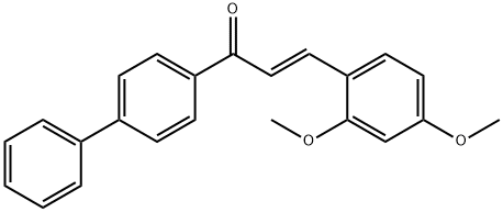 (2E)-1-{[1,1-biphenyl]-4-yl}-3-(2,4-dimethoxyphenyl)prop-2-en-1-one 结构式