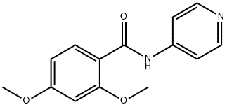 2,4-DIMETHOXY-N-(PYRIDIN-4-YL)BENZAMIDE 结构式