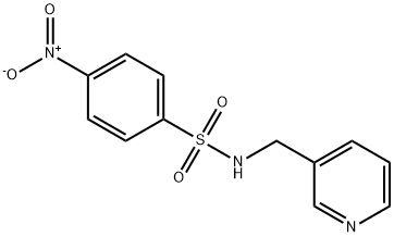 4-nitro-N-(pyridin-3-ylmethyl)benzenesulfonamide 结构式