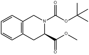 2,3(1H)-Isoquinolinedicarboxylic acid, 3,4-dihydro-, 2-(1,1-dimethylethyl) 3-methyl ester, (3R)- 结构式