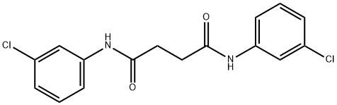 N,N'-bis(3-chlorophenyl)succinamide 结构式