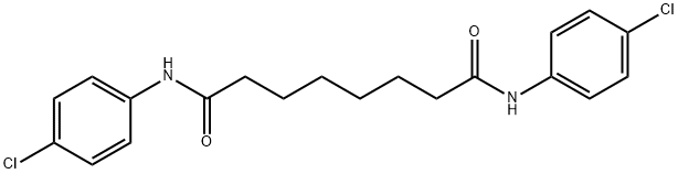 N,N'-bis(4-chlorophenyl)octanediamide 结构式