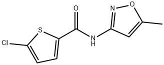 5-chloro-N-(5-methyl-1,2-oxazol-3-yl)thiophene-2-carboxamide 结构式