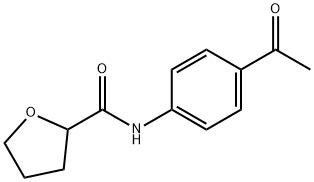 N-(4-acetylphenyl)oxolane-2-carboxamide 结构式