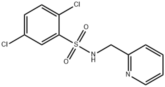 2,5-dichloro-N-(2-pyridinylmethyl)benzenesulfonamide 结构式