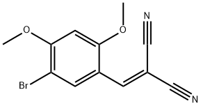 (5-bromo-2,4-dimethoxybenzylidene)malononitrile 结构式