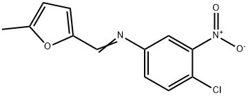(4-chloro-3-nitrophenyl)[(5-methyl-2-furyl)methylene]amine 结构式