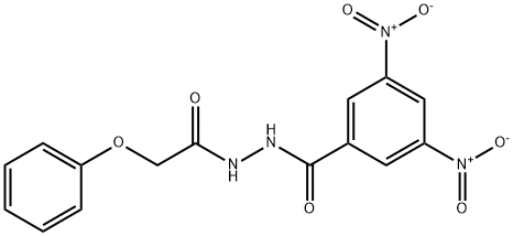 3,5-dinitro-N'-(phenoxyacetyl)benzohydrazide 结构式