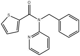 N-benzyl-N-(pyridin-2-yl)thiophene-2-carboxamide 结构式