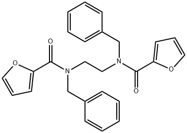 N,N'-1,2-ethanediylbis(N-benzyl-2-furamide) 结构式