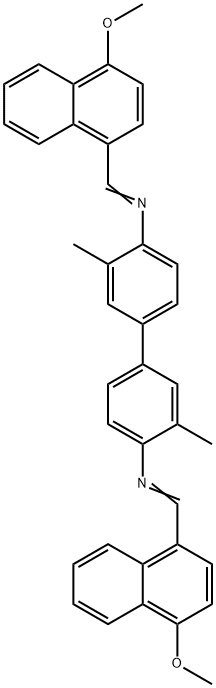 N,N'-bis[(4-methoxy-1-naphthyl)methylene]-3,3'-dimethyl-4,4'-biphenyldiamine 结构式