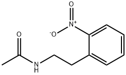 N-(2-硝基苯乙基)乙酰胺 结构式