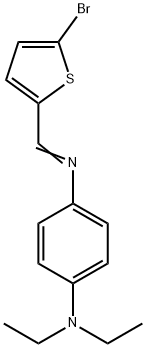 N'-[(5-bromo-2-thienyl)methylene]-N,N-diethyl-1,4-benzenediamine 结构式