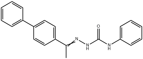 1-(4-biphenylyl)ethanone N-phenylsemicarbazone 结构式