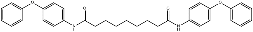 N,N'-bis(4-phenoxyphenyl)nonanediamide 结构式