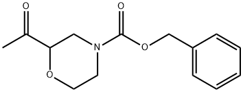 2-乙酰基吗啉-4-羧酸苄酯 结构式