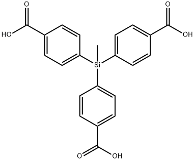 苯甲酸,4,4',4'-(甲基硅基)三- 结构式