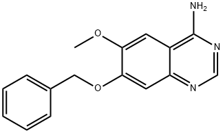 7-(苄氧基)-6-甲氧基喹唑啉-4-胺 结构式