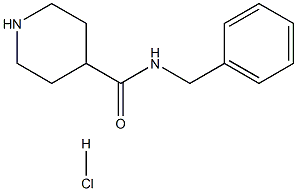 N-Benzyl-4-piperidinecarboxamide  hydrochloride 结构式