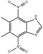 5,6-dimethyl-4,7-dinitro-1H-1,3-benzodiazole 结构式