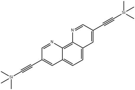 3,8-bis[(trimethylsilyl)ethynyl]-1,10-phenanthroline 结构式